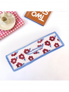 Floral Patterned  Hair Bun Maker/Bag Accent